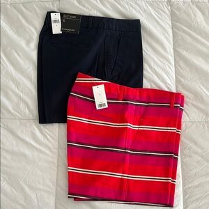 Navy and stripes shorts